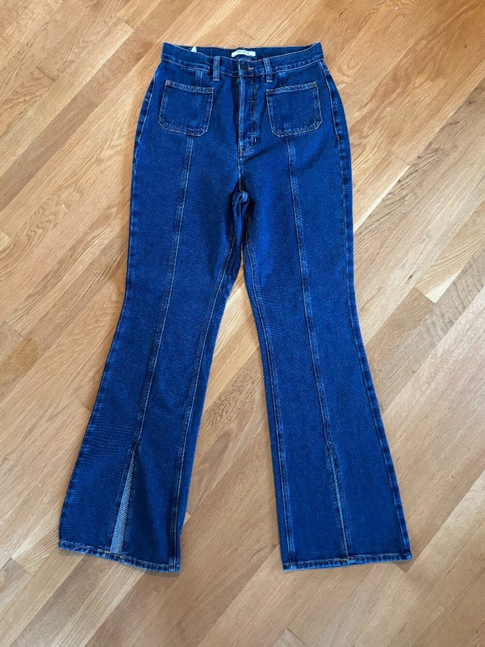 PacSun High Rise Bootcut Flare Jeans 29 NWOT Split Hem Dark Wash